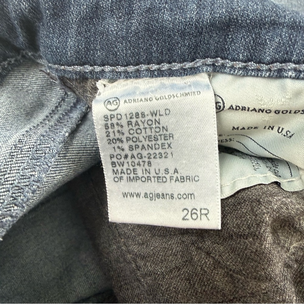 AG Adriano Goldschmied Legging Super Skinny Jeans Womens 26R Dark Wash - Picture 4 of 5